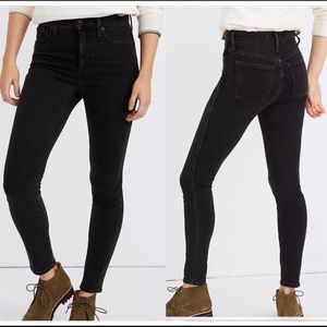 NWT Madewell 10" High-Rise Women Skinny Jeans Starkey Wash Faded Black 28 Denim